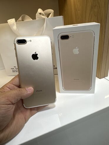 диск на сони 4: IPhone 7 Plus, Колдонулган, 32 ГБ, Алтын, Коргоочу айнек, Каптама, Куту, 100 %