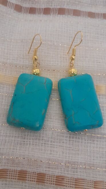 Bijuteriya dəstləri: Əl işi bəzək dəsti – təbii daşlardan qolbaqlar və sırğalar - Model 1 — 7