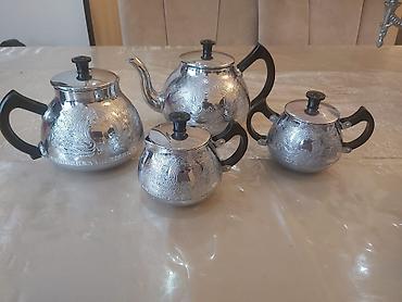 lenkeran samovar: Yeni, rəng - Gümüşü, Çaydan, Paslanmayan polad — 2