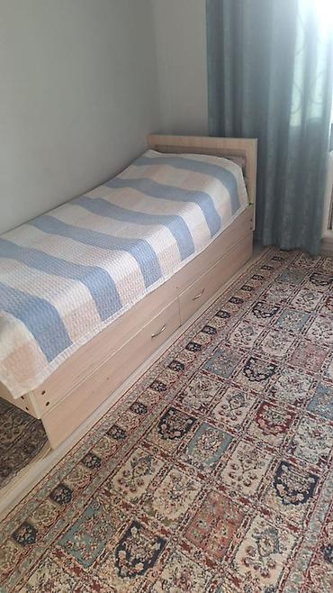 bed sheets: Односпальная кровать, Б/у, С ящиком для хранения, длина - 190 см — 2