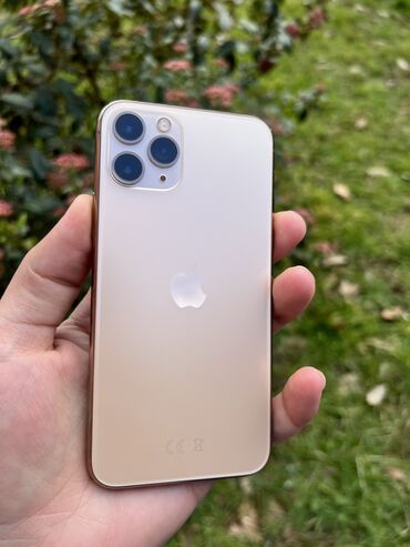 Apple iPhone: IPhone 11 Pro, 64 GB, Qızılı, Simsiz şarj, Face ID