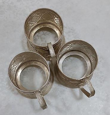 forma satisi: Podstakanik stəkan altlığı подстаканник, sovet istehsalı, material — 7