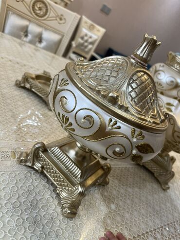 Digər dəstlər və servizlər: Klassik üslubda dekorativ süfrə/garnitur dəsti - Rəng: şampan-ağ və — 6