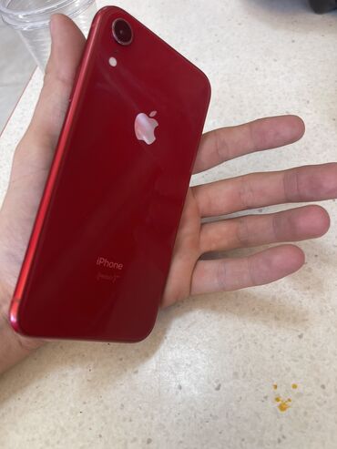 чехлы телефон: IPhone Xr, Б/у, 128 ГБ, Красный, Защитное стекло, 93 %