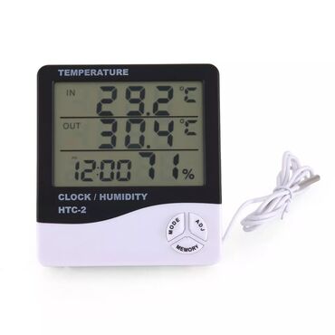 otaq termometri: Termometr HTC-2 Termometr və nəmişlik ölçən Evlerde ofislerde