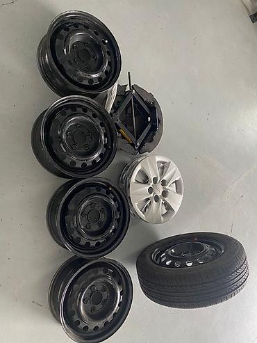kia disk teker: Kia üçün orijinal dəmir disklər və kapslar dəsti - Komplekt: 5 ədəd — 2