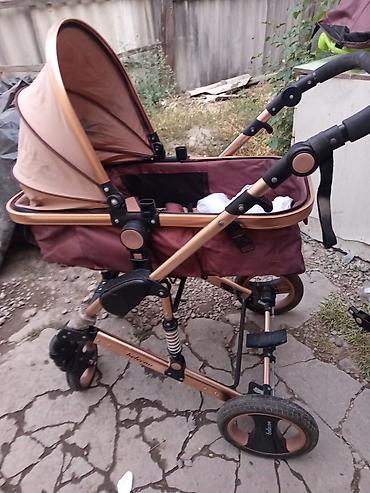 коляска бекер: Коляска, Belecoo, цвет - Коричневый, Б/у — 1