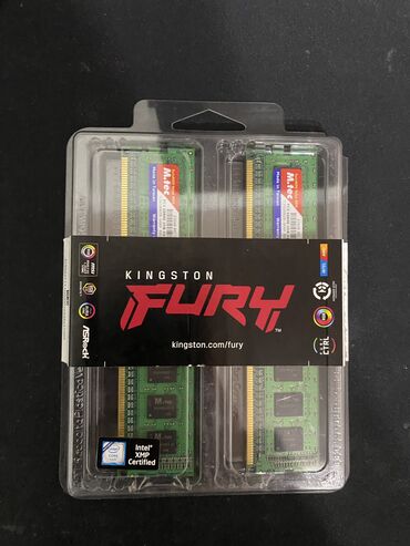 Оперативная память (RAM): Оперативная память, Б/у, Kingston Fury, 2 ГБ, DDR3, 1333 МГц, Для ПК