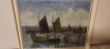 Stilske umetničke slike: Slika ulje na platnu potpisana Carl rasmussen 48x37 — 4