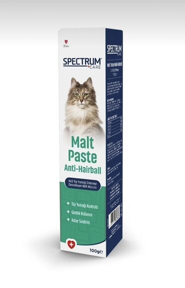 Oyuncaqlar: Spectrum Care Malt Paste – Pişiklər üçün tüklərin atılmasına qarşı