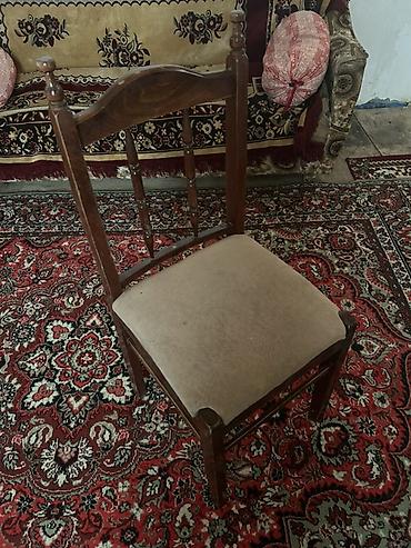 metbex stullari: Taxta nahar/kreslo stulu - Material: möhkəm ağac karkas, dekorativ — 1