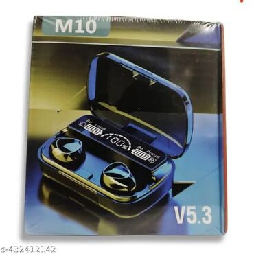 m10 qulaqlıq: Yeni Simsiz (Bluetooth) Qulaqcıqlar, rəng - Qara