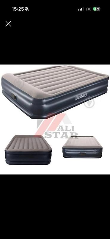 🛏️ Надувная кровать Bestway Premium Tritech со встроенным насосом 220В