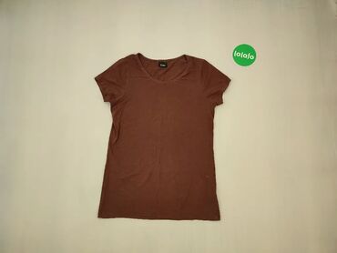 Koszulki: Koszulka L (EU 40), wzór - Jednolity kolor, kolor - Brązowy