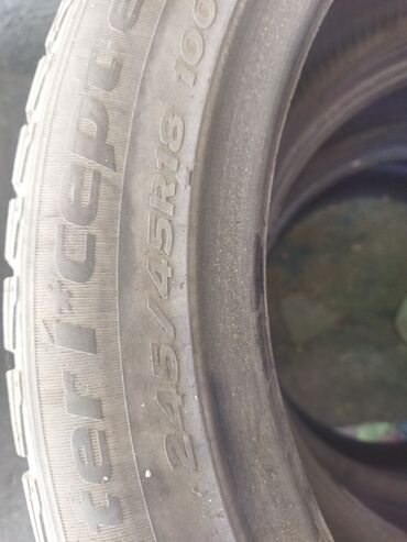Шины: Шины 245 / 45 / R 18, Всесезонная, Б/у, Пара, Легковые, Корея, Hankook