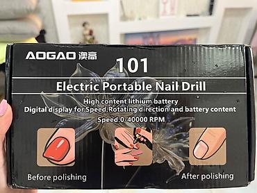 AOGAO 101 Elektrik Portativ Dırnaq Frezi - Sürət: 0–40 000 RPM -