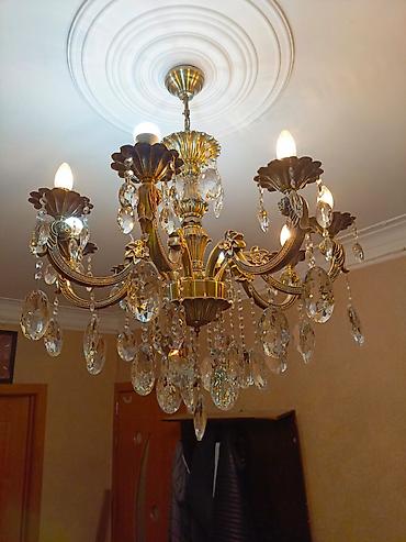 divar lampalari: Çılçıraq, 8 lampa, Xrustal — 1