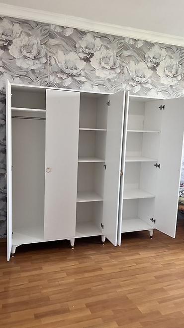 mebel materialı: Yeni, 5 qapı, Güzgülü, Ağ, Açılan, Düz dolab — 2