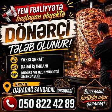 aspaz is elani: Aşpaz tələb olunur, Dönərçi — 1