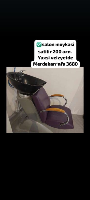 islenmis salon moykasi: ✅salon moykasi satilir 200 azm. Yaxsi veizyetde Merdekan*afa 3680