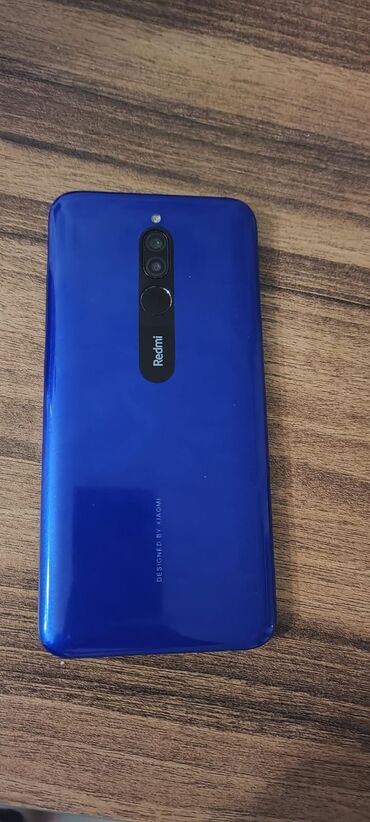 чехлы на телефон fly fs458: Xiaomi Redmi 8, 64 ГБ, цвет - Синий, 
 Отпечаток пальца, Две SIM карты, Face ID
