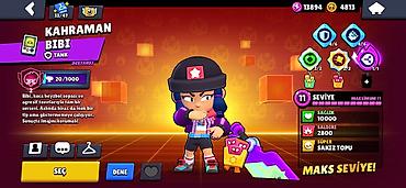 oyun seti: Məhsul: Brawl Stars oyun hesabı Xüsusiyyətlər: - Kupa yolu: 107,379 — 2
