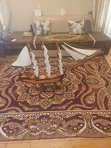 model: Böyük ölçülü dekorativ yelkənli gəmi maketi - Material: ağac gövdə — 2