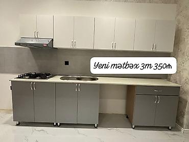 Mətbəx mebeli satılır 350₼. Ölçü 3.03. Yenidir. Ünvan — 1