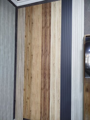 arakesme divar: Dekorativ divar panelləri – şaquli lamel dizayn - Material: MDF/lamel