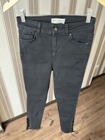 серые джинсы с высокой талией: Скинни, Dilvin, Турция, Высокая талия