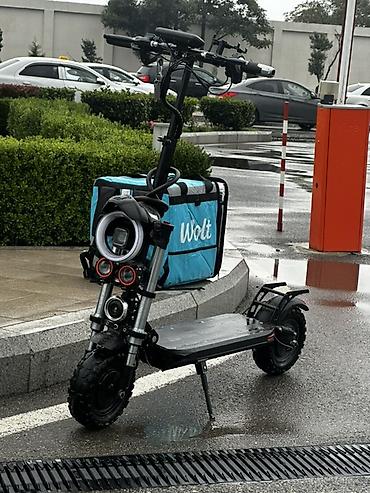 irsad telecom velosiped: Elektrik skuter – off-road təkərlər və güclü işıqlandırma ilə - — 1