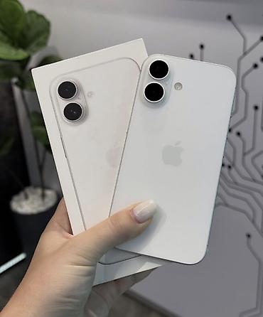 IPhone 16, 128 GB, Ağ, Zəmanət, Simsiz şarj, Face ID