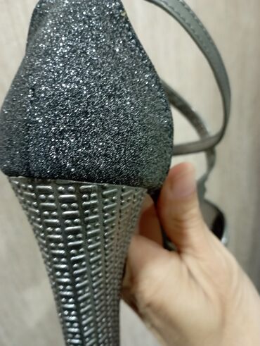 Çəkmələr: Çəkmə, Ölçü: 40, rəng - Gümüşü, İşlənmiş — 13