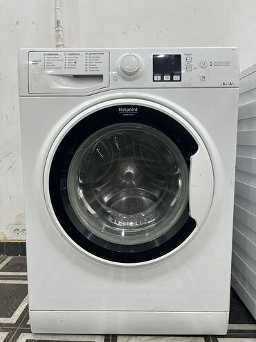 кофейная машинка: Кир жуучу машина Hotpoint Ariston, Колдонулган, Автомат, 6 кг чейин, Толук өлчөм