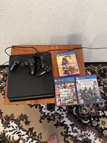 скачать игры на пс3: PS4 slim 3 диска 2 джойстика 12.50 3 ревизия Оригинал джойстики и