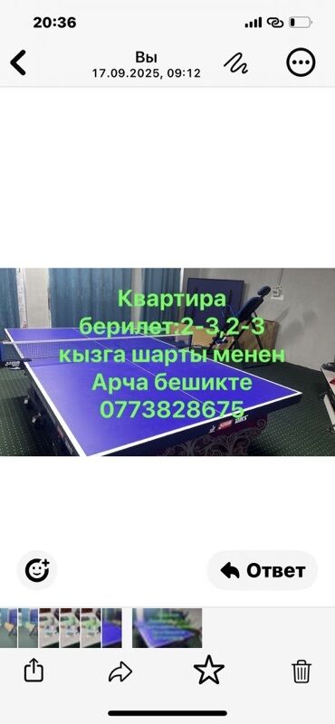бир айга квартира: 1 бөлмө