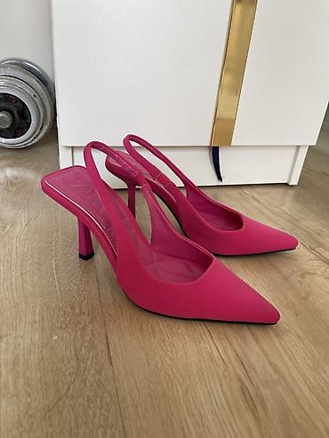 фукс: Туфли, 35, Zara, Б/у, цвет - Розовый — 1