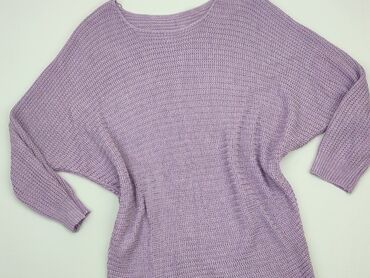 fioletowy t shirty: Sweter, L, stan - Bardzo dobry