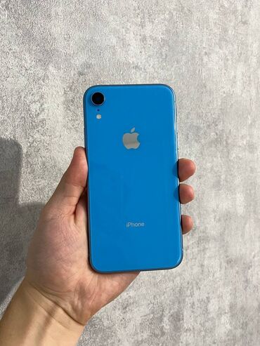 Apple iPhone: IPhone Xr, Б/у, 64 ГБ, Голубой, 91 %