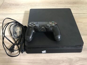 жд: Ps4 Slim 500gb+1tb hdd бонус 1 родной геймпад и 2 диска Wotch dogs 2 и