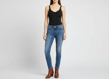 jakie rajstopy do bordowej sukienki: Bershka, Body damskie, rozmiar M