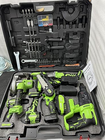 Наборы электроинструментов: Аккумуляторный набор электроинструментов 21V Li‑ion в ударопрочных — 3