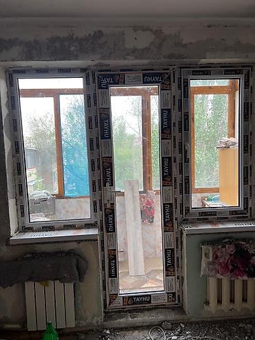glass: Готовое пластиковое окно, Тип окна: Стандартные, Декоративные особенности: Декоративный переплет, Новый, Бесплатная установка, Без рассрочки — 10