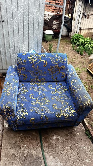 Кресла-кровати: Кресло-кровать, Б/у, Односпальный, Платная доставка, цвет - Синий — 3