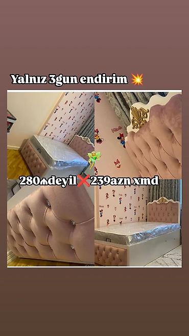 quba mebel: Uşaq/yeniyetmə üçün tək nəfərlik çarpayı - Rəng: Pudra/şaftalı — 1