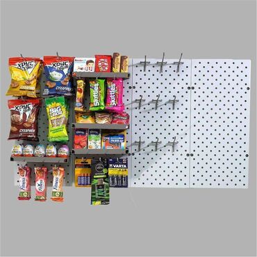 Стеллажи: Панель перфорированная, настенная, для магазина и склада — 10