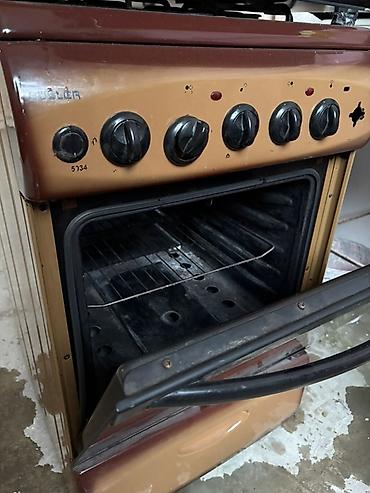 soba duxovka: Süsler 5134 qaz plitəsi və soba - Tip: sərbəst quraşdırılan qaz — 5