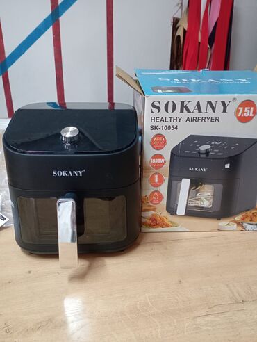 капсульная кофемашина с капучинатором: Аэрофритюрница SOKANY Healthy Airfryer SK-10054 черного цвета с