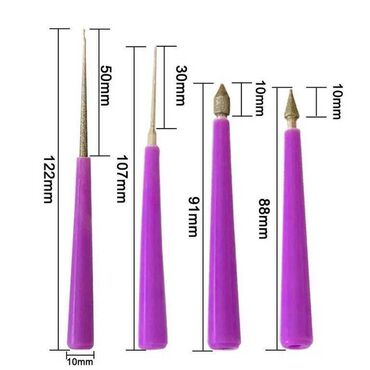 воротник ручная работа: Набор алмазных спилок - 4 шт, алмазная ручная пилка, набор