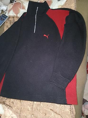 latex pantalone: Puma muška polar dukserica sa rajsferšlusom do pola. - Boja: crna sa — 1